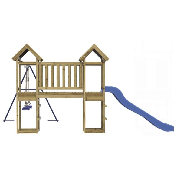 impregnált fenyőfa kültéri játszószett