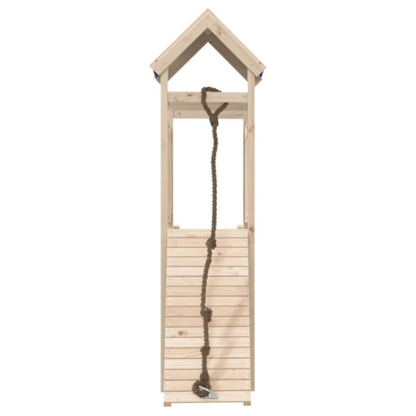 tömör fenyőfa kültéri játszószett