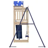 tömör fenyőfa kültéri játszószett