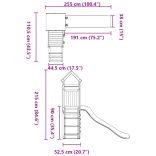 tömör duglászfenyő kültéri játszószett