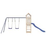 tömör fenyőfa kültéri játszószett