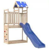 tömör fenyőfa kültéri játszószett