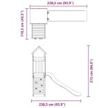 tömör duglászfenyő kültéri játszószett