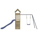 impregnált fenyőfa kültéri játszószett