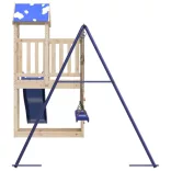 tömör fenyőfa kültéri játszószett