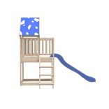 tömör fenyőfa kültéri játszószett