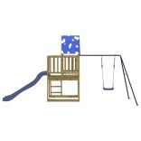 impregnált fenyőfa kültéri játszószett