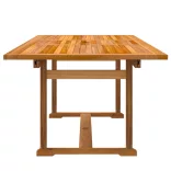 7 részes tömör akácfa és textilén kerti étkezőgarnitúra