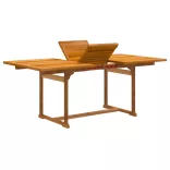 7 részes tömör akácfa és textilén kerti étkezőgarnitúra