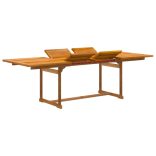 9 részes tömör akácfa és textilén kerti étkezőgarnitúra