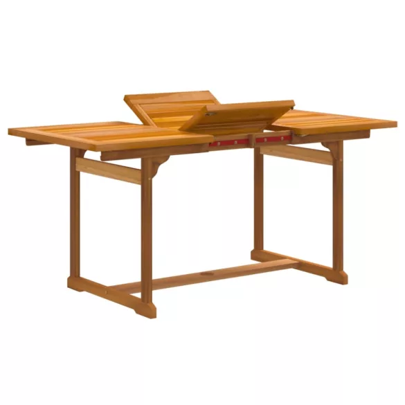 7 részes tömör akácfa és textilén kerti étkezőgarnitúra