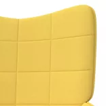 mustársárga szövet pihenőfotel