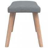 világosszürke szövet pihenőszék lábtartóval