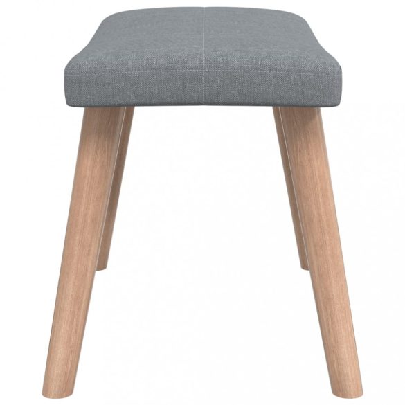 világosszürke szövet pihenőszék lábtartóval