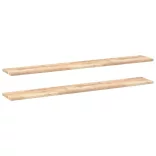 2 db kezeletlen tömör akácfa függőpolc 120 x 20 x 2 cm