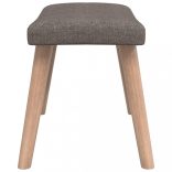 tópszínű szövet pihenőfotel lábtartóval