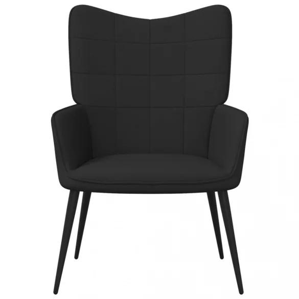 fekete szövet pihenőfotel