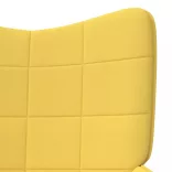 mustársárga szövet pihenőfotel