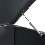 antracit acél kerekes tároló 3 szemeteskukához 207x79x117 cm