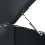 antracit acél kerekes tároló 6 szemeteskukához 414x79x117 cm