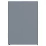 szürke acél kerekes tároló 2 szemeteskukához 138 x 79 x 117 cm