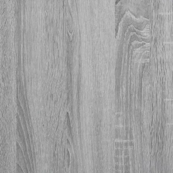 szürke sonoma szerelt fa és fém ágykeret 160 x 200 cm