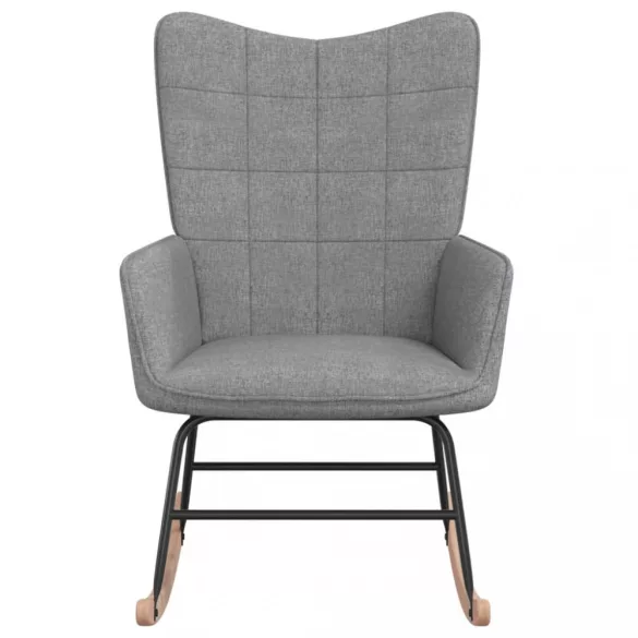 világosszürke szövet hintaszék