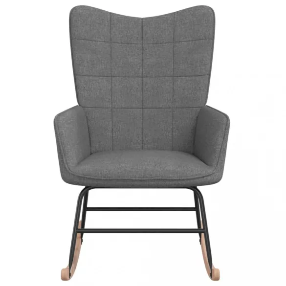 sötétszürke szövet hintaszék