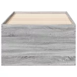 szürke sonoma kanapéágy fiókkal matrac nélkül 90x200 cm