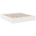 fehér szerelt fa ágykeret fiókokkal 180 x 200 cm