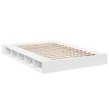 fehér szerelt fa ágykeret 140 x 200 cm