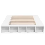 fehér szerelt fa ágykeret 135 x 190 cm