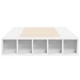 fehér szerelt fa ágykeret 90 x 190 cm