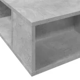 betonszürke szerelt fa ágykeret 75 x 190 cm