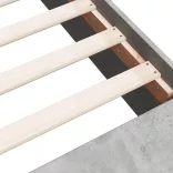 betonszürke szerelt fa ágykeret 140x190 cm