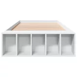 fehér szerelt fa ágykeret 100 x 200 cm