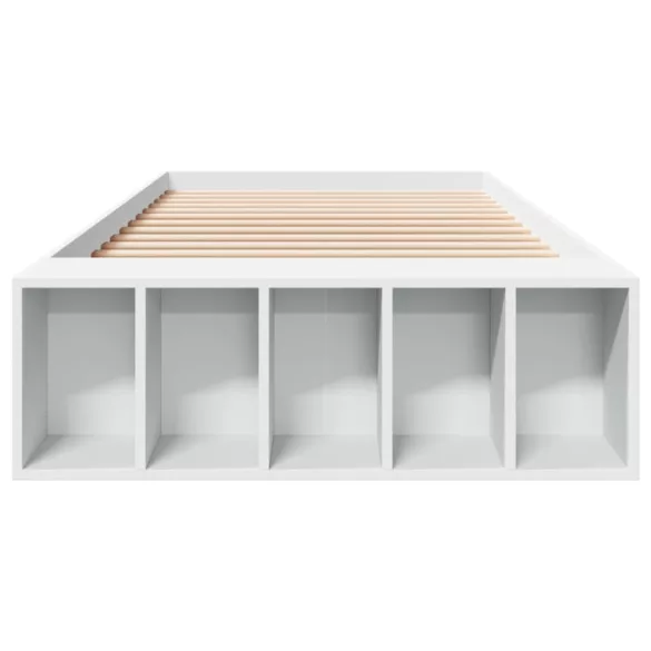fehér szerelt fa ágykeret 100 x 200 cm