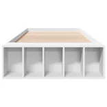 fehér szerelt fa ágykeret 75 x 190 cm