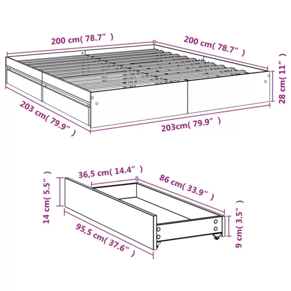 fekete szerelt fa ágykeret 200 x 200 cm