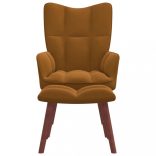 barna bársony pihenőszék lábtartóval