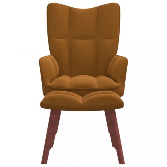 barna bársony pihenőszék lábtartóval