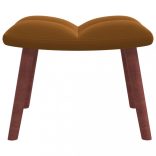 barna bársony pihenőszék lábtartóval