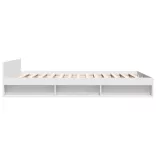 fehér szerelt fa ágykeret fiókokkal 120 x 190 cm