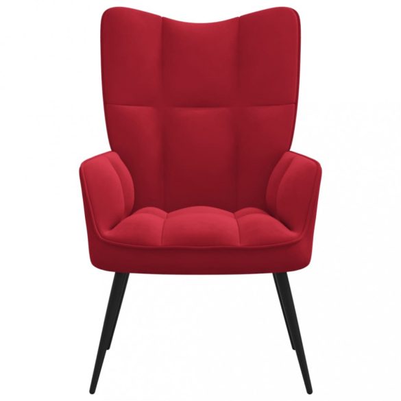 bordó bársony pihenőfotel