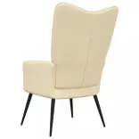 krémfehér bársony pihenőfotel