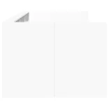 fehér kanapéágy fiókkal matrac nélkül 100x200 cm