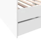 fehér kanapéágy fiókkal matrac nélkül 75x190 cm