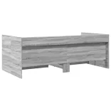 szürke sonoma kanapéágy fiókkal matrac nélkül 75x190 cm