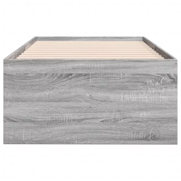 szürke sonoma kanapéágy fiókkal matrac nélkül 100x200 cm