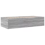 szürke sonoma kanapéágy fiókkal matrac nélkül 100x200 cm